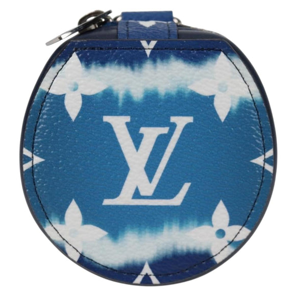 LOUIS VUITTON Monogram Escal Earphone Accessory Case Blue GI0491 LV Auth 136795M