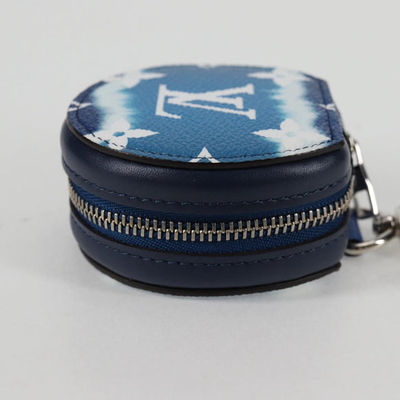 LOUIS VUITTON Monogram Escal Earphone Accessory Case Blue GI0491 LV Auth 136795M