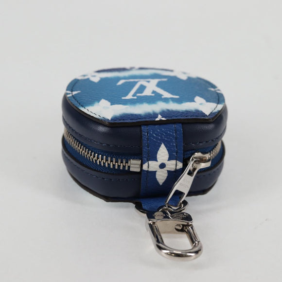 LOUIS VUITTON Monogram Escal Earphone Accessory Case Blue GI0491 LV Auth 136795M