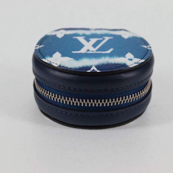 LOUIS VUITTON Monogram Escal Earphone Accessory Case Blue GI0491 LV Auth 136795M