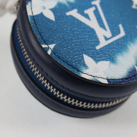 LOUIS VUITTON Monogram Escal Earphone Accessory Case Blue GI0491 LV Auth 136795M