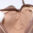 GUCCI GG Supreme Web Sherry Line Bag PVC Beige Gold 116 02 089 Auth 136796-20