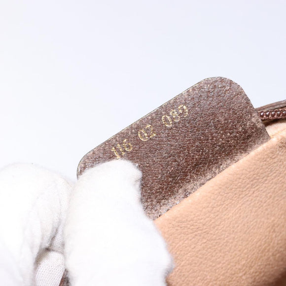 GUCCI GG Supreme Web Sherry Line Bag PVC Beige Gold 116 02 089 Auth 136796