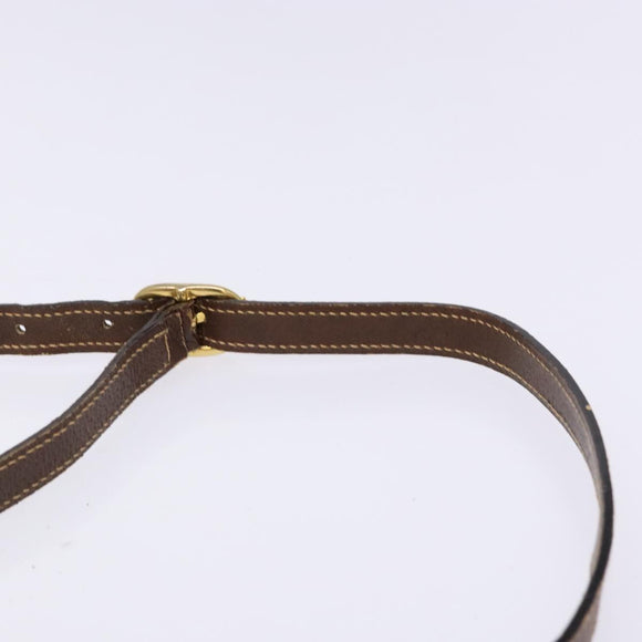 GUCCI GG Supreme Web Sherry Line Bag PVC Beige Gold 116 02 089 Auth 136796