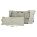 BOTTEGA VENETA MAXI INTRECCIATO Padded Tech Cassette Bag Nylon Gray Auth 136799-1