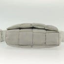 BOTTEGA VENETA MAXI INTRECCIATO Padded Tech Cassette Bag Nylon Gray Auth 136799-10
