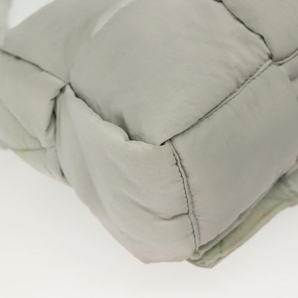 BOTTEGA VENETA MAXI INTRECCIATO Padded Tech Cassette Bag Nylon Gray Auth 136799