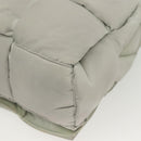 BOTTEGA VENETA MAXI INTRECCIATO Padded Tech Cassette Bag Nylon Gray Auth 136799-14