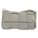BOTTEGA VENETA MAXI INTRECCIATO Padded Tech Cassette Bag Nylon Gray Auth 136799-2