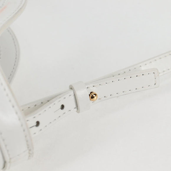 MARNI Hand Bag Raffia 2way White Auth 136802M