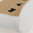 MARNI Hand Bag Raffia 2way White Auth 136802M-15