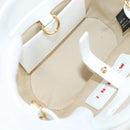 MARNI Hand Bag Raffia 2way White Auth 136802M-11