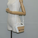MARNI Hand Bag Raffia 2way White Auth 136802M-25