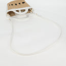 MARNI Hand Bag Raffia 2way White Auth 136802M-9
