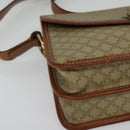 CELINE Macadam Canvas Shoulder Bag PVC Beige Gold Auth 136803-9