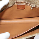 CELINE Macadam Canvas Shoulder Bag PVC Beige Gold Auth 136803-10