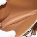 CELINE Macadam Canvas Shoulder Bag PVC Beige Gold Auth 136803-22