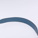 PRADA Shoulder Bag Leather Blue Gold Auth 136806-8