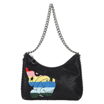 Stella MacCartney Chain Fabera Bag Suede Disney Collaboration Black Auth 136810M - 0