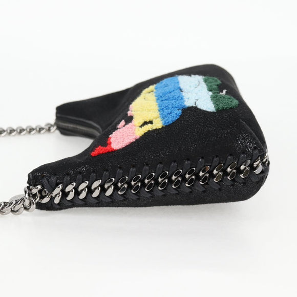 Stella MacCartney Chain Fabera Bag Suede Disney Collaboration Black Auth 136810M