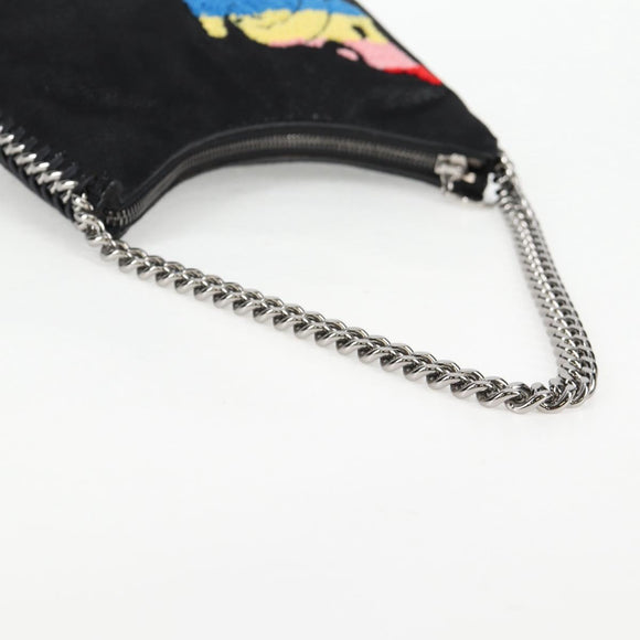 Stella MacCartney Chain Fabera Bag Suede Disney Collaboration Black Auth 136810M