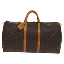 LOUIS VUITTON Monogram Keepall 60 Boston Bag M41422 LV Auth 136833-13