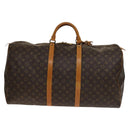 LOUIS VUITTON Monogram Keepall 60 Boston Bag M41422 LV Auth 136833-2