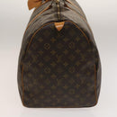LOUIS VUITTON Monogram Keepall 60 Boston Bag M41422 LV Auth 136833-3