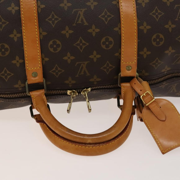 LOUIS VUITTON Monogram Keepall 60 Boston Bag M41422 LV Auth 136833