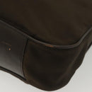 GUCCI Bamboo Shoulder Bag Nylon Green Silver 001 1998 1577 Auth 136842-12