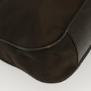 GUCCI Bamboo Shoulder Bag Nylon Green Silver 001 1998 1577 Auth 136842-13