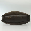 GUCCI Bamboo Shoulder Bag Nylon Green Silver 001 1998 1577 Auth 136842-9