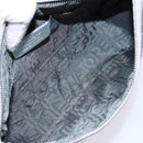 Salvatore Ferragamo Gancini Shoulder Bag Leather Silver Auth 136843-11