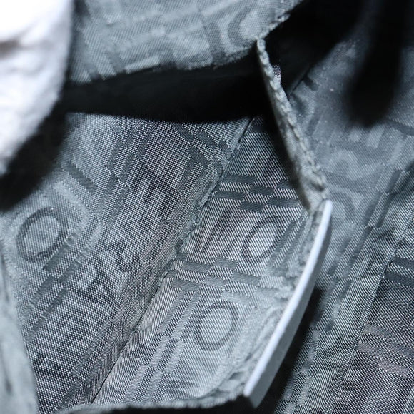 Salvatore Ferragamo Gancini Shoulder Bag Leather Silver Auth 136843