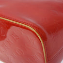 LOUIS VUITTON Monogram Vernis Houston Hand Bag Red M91092 LV Auth 136846-9