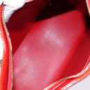 LOUIS VUITTON Monogram Vernis Houston Hand Bag Red M91092 LV Auth 136846-11