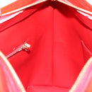 LOUIS VUITTON Monogram Vernis Houston Hand Bag Red M91092 LV Auth 136846-20