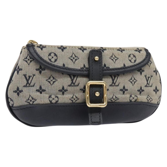 LOUIS VUITTON Monogram Mini Anne Sophie Pouch Blue M92696 LV Auth 136847