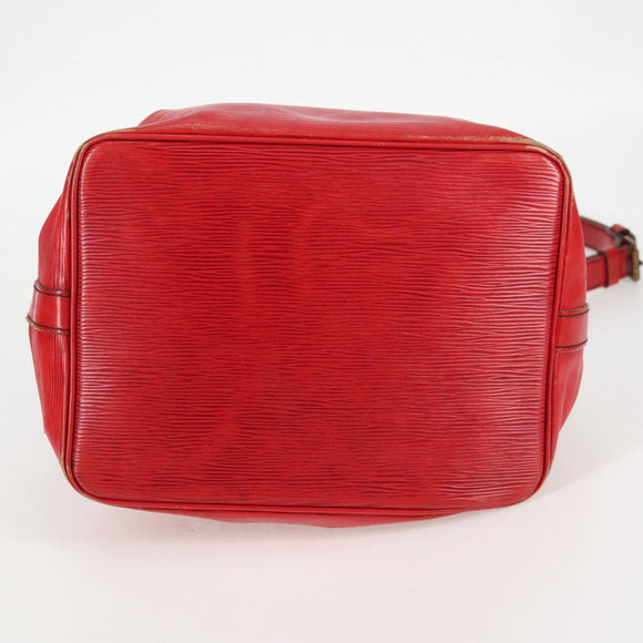 LOUIS VUITTON Epi Petit Noe Shoulder Bag Red M44107 LV Auth 136852