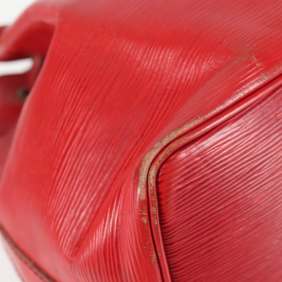 LOUIS VUITTON Epi Petit Noe Shoulder Bag Red M44107 LV Auth 136852