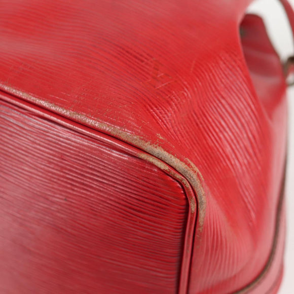 LOUIS VUITTON Epi Petit Noe Shoulder Bag Red M44107 LV Auth 136852