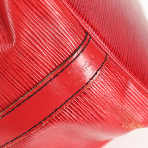 LOUIS VUITTON Epi Petit Noe Shoulder Bag Red M44107 LV Auth 136852