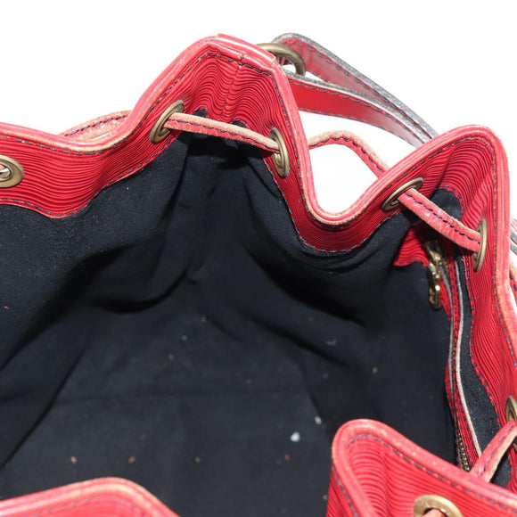 LOUIS VUITTON Epi Petit Noe Shoulder Bag Red M44107 LV Auth 136852