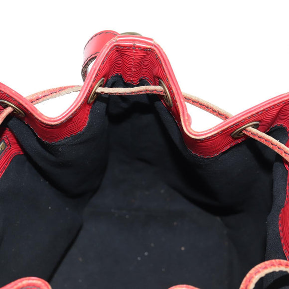 LOUIS VUITTON Epi Petit Noe Shoulder Bag Red M44107 LV Auth 136852