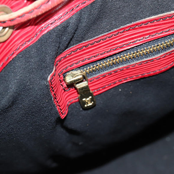 LOUIS VUITTON Epi Petit Noe Shoulder Bag Red M44107 LV Auth 136852
