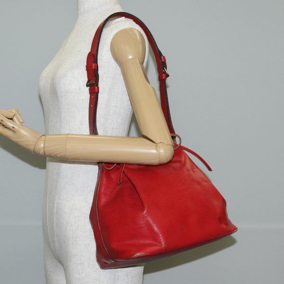 LOUIS VUITTON Epi Petit Noe Shoulder Bag Red M44107 LV Auth 136852