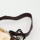 Salvatore Ferragamo Gancini Hand Bag Leather Ivory Silver Auth 136857-10