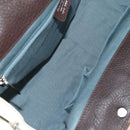 Salvatore Ferragamo Gancini Hand Bag Leather Ivory Silver Auth 136857-19