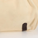 Salvatore Ferragamo Gancini Hand Bag Leather Ivory Silver Auth 136857-5