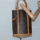 LOUIS VUITTON Monogram Bucket GM Shoulder Bag M42236 LV Auth 136859-21